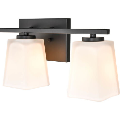 None 3 Light 21 inch Matte Black Bathroom Vanity Light Wall Light